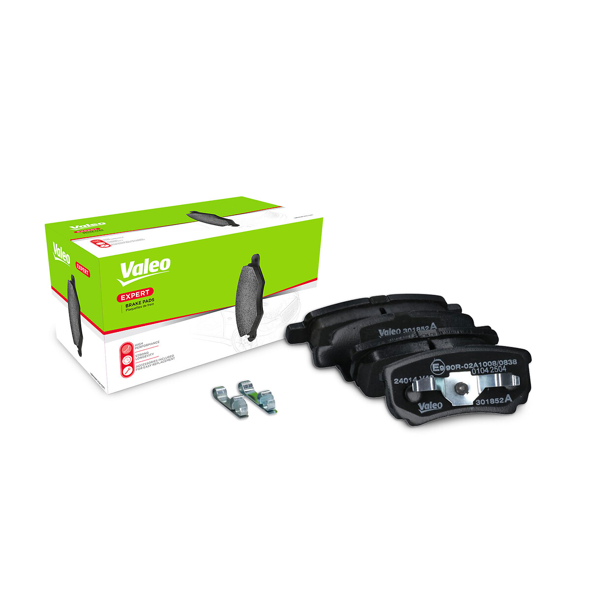 Jeu de 4 plaquettes de frein VALEO ref. 301852A